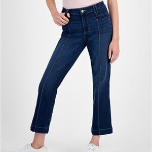 Nautica jeans Flared Demi-Bootcut Cropped Jeans contrast stitching size 8